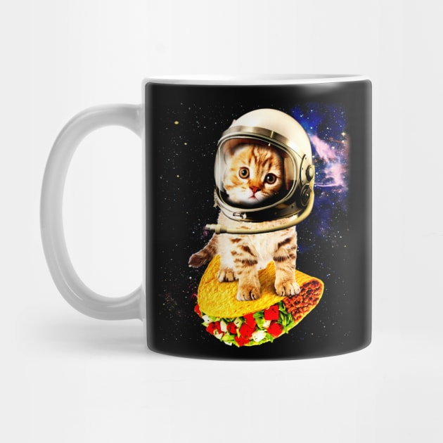 Space Cat Riding Tacos by CovidStore